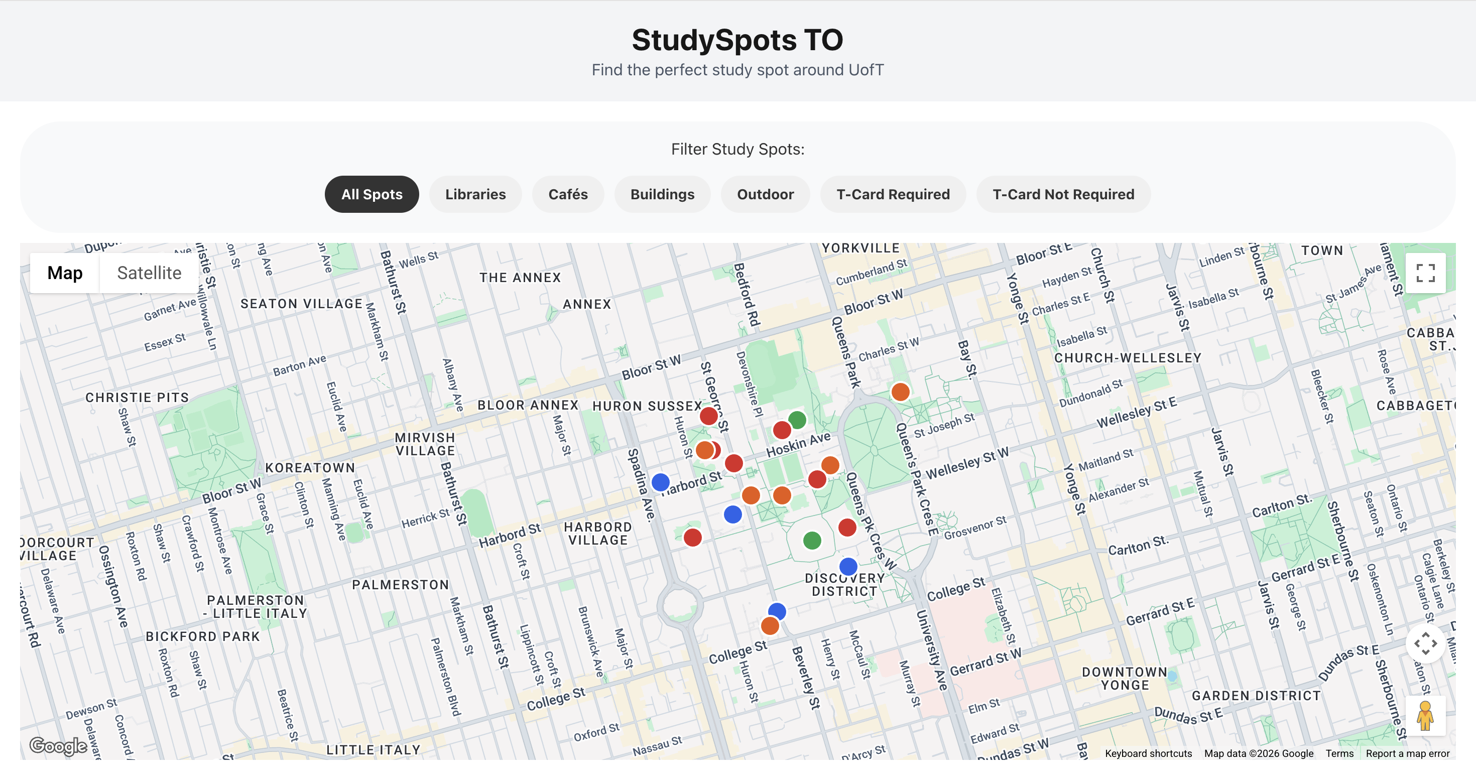 Study Spots Toronto screenshot
